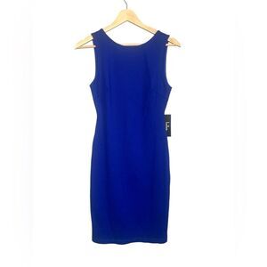 Lulu’s royal blue scoop‎ back sheath sleeveless dress small date night travel